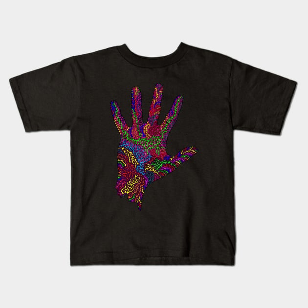 Infected Hand Kids T-Shirt by NightserFineArts